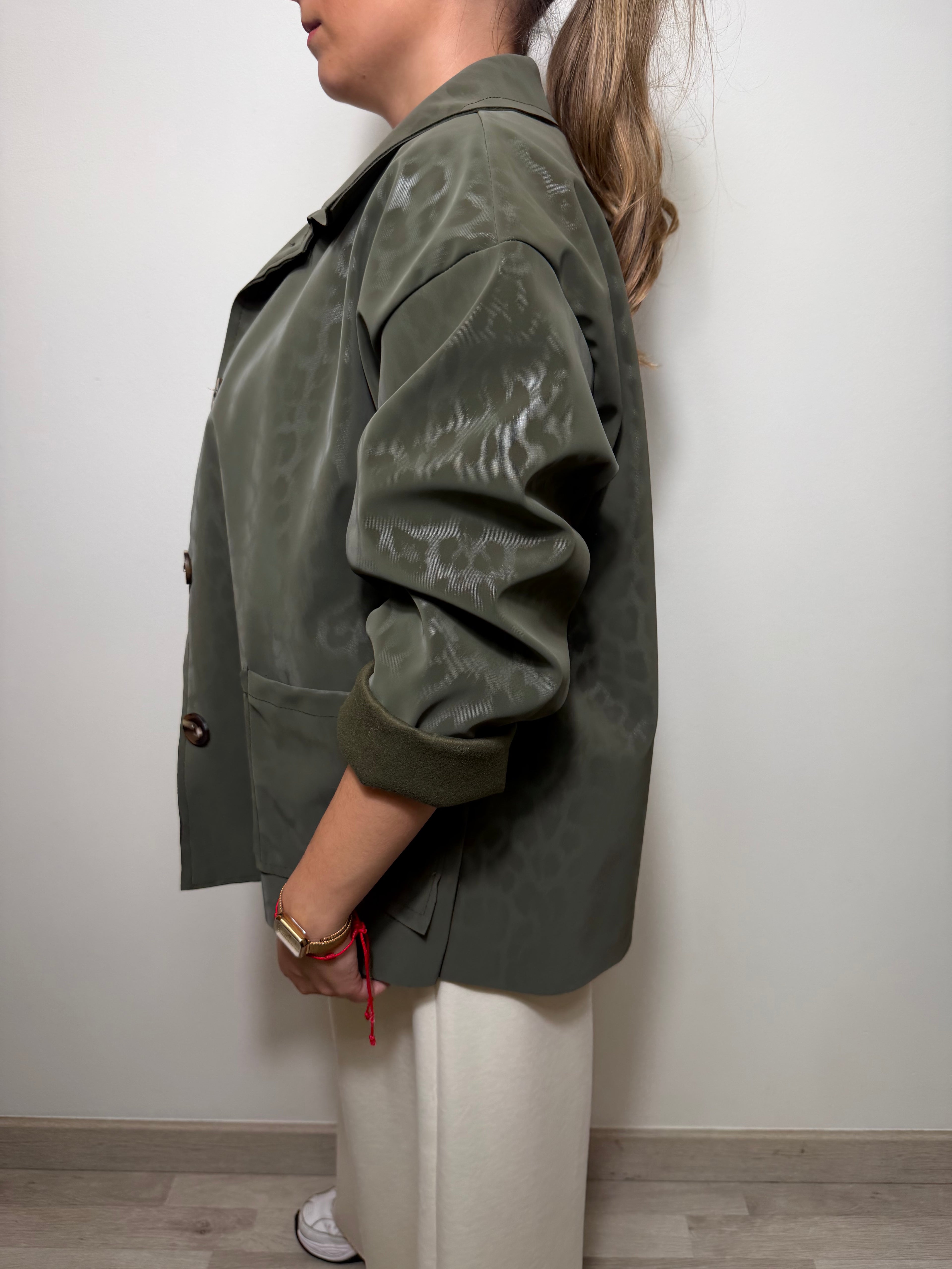 CHAQUETA LEOPARDO VERDE