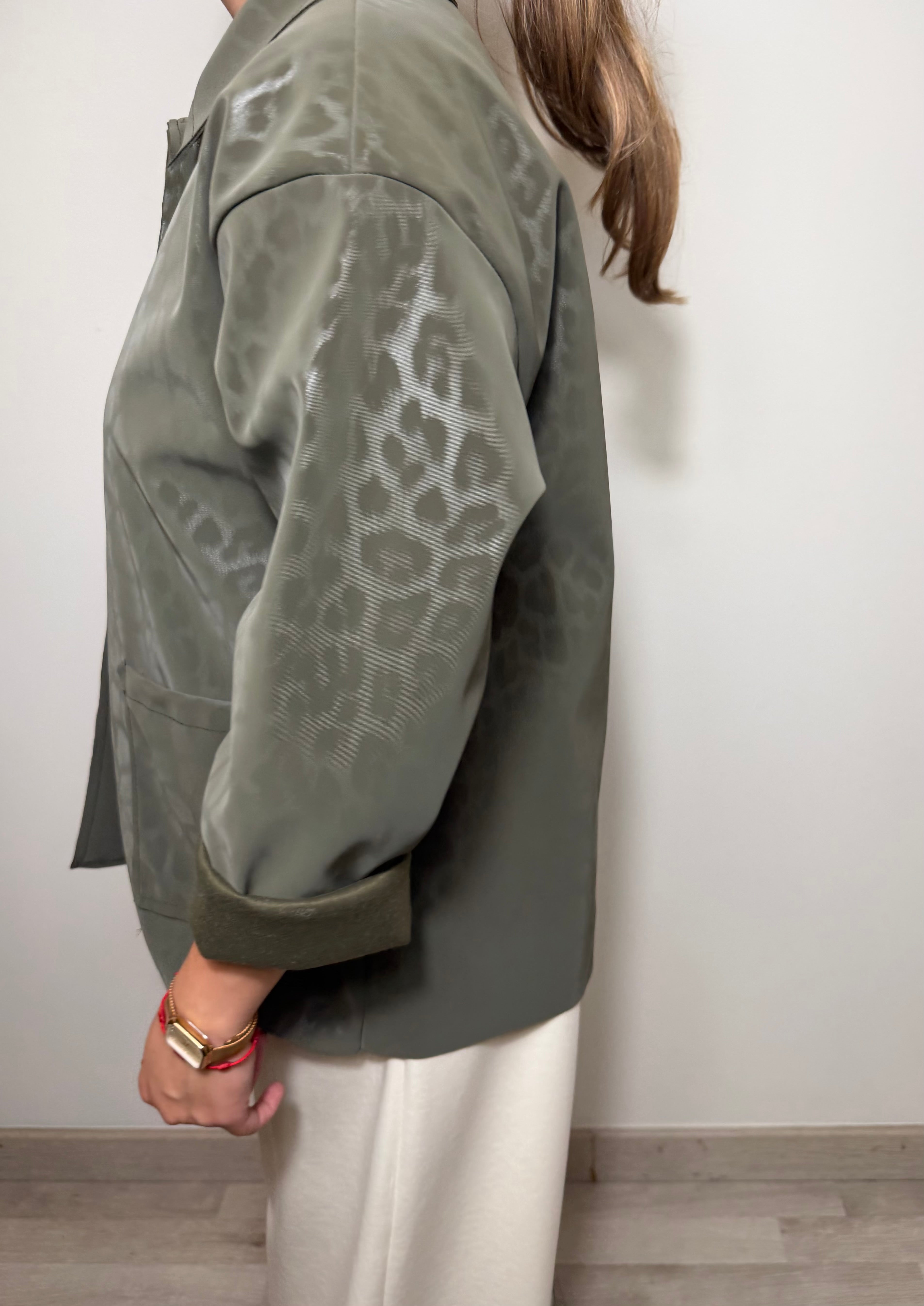 CHAQUETA LEOPARDO VERDE